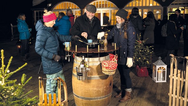 People enjoying a fondue