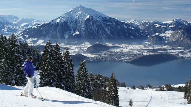Skifahren in Schwanden bei Sigriswil
