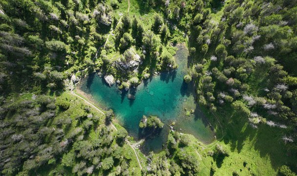 Arvenseeli auf Sunnbüel bei Kandersteg, Adelboden-Lenk-Kandersteg